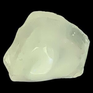 Clear Opalescent Tipped Art Glass Cullet Glowing Manganese Slag Glass‎ #5GL30